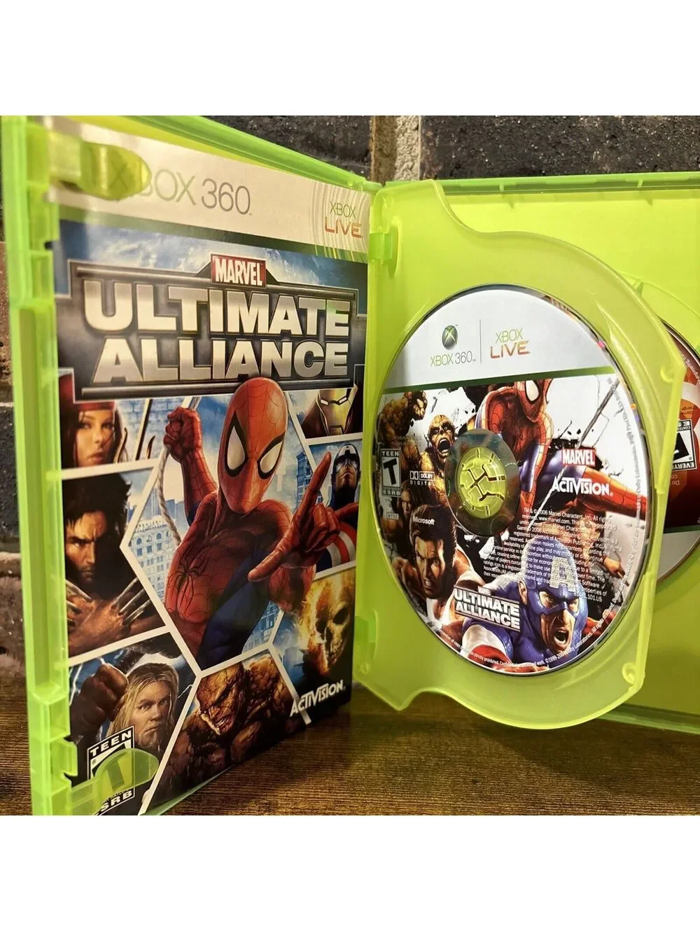 Marvel Ultimate Alliance/Forza Motorsport2 Xbox 360-Complete/E xcellent Conditio